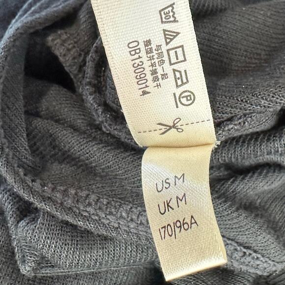 Free People Womens Black Short sleeve Open Back One Piece Bodysuit Jumpsuit M - Picture 5 of 6